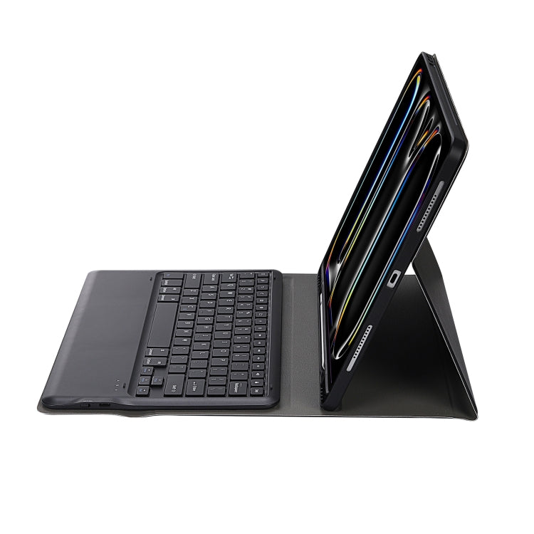 For iPad Pro 13 2024 A13B Detachable Ultra-Thin Bluetooth Keyboard Leather Tablet Case with Pen Slot(Black) - For iPad Pro by PMC TechLife | Online Shopping South Africa | PMC TechLife | Buy Now Pay Later Mobicred