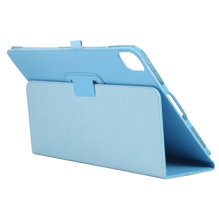 For iPad Air 11 2024 Litchi Texture Solid Color Leather Tablet Case(Sky Blue) - iPad Air 11 2024 Cases by PMC TechLife | Online Shopping South Africa | PMC TechLife | Buy Now Pay Later Mobicred