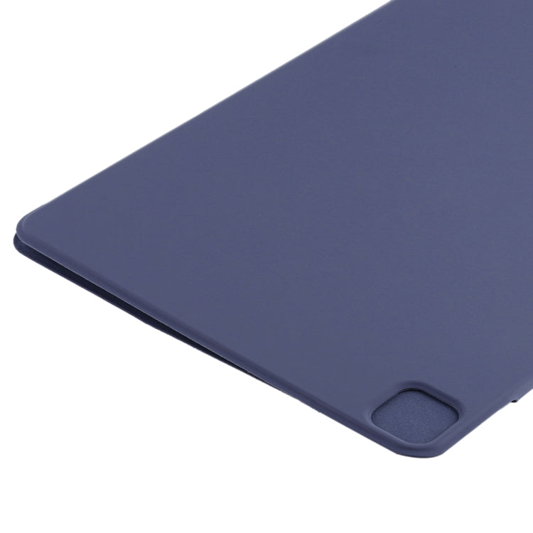 For iPad Pro 13 2024 Double-sided Clip Fixed Buckle Magnetic PU Leather Smart Tablet Case(Dark Blue) - iPad Pro 13 2024 Cases by PMC TechLife | Online Shopping South Africa | PMC TechLife | Buy Now Pay Later Mobicred