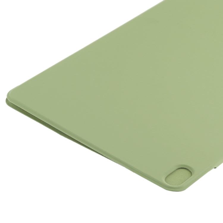 For iPad Air 11 2025 / 2024 Double-sided Clip Fixed Buckle Magnetic PU Leather Smart Tablet Case(Grass Green) - iPad Air 11 2025 / 2024 Cases by PMC TechLife | Online Shopping South Africa | PMC TechLife | Buy Now Pay Later Mobicred