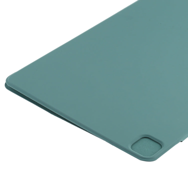 For iPad Pro 11 2024 Double-sided Clip Fixed Buckle Magnetic PU Leather Smart Tablet Case(Green) - iPad Pro 11 2024 Cases by PMC TechLife | Online Shopping South Africa | PMC TechLife | Buy Now Pay Later Mobicred