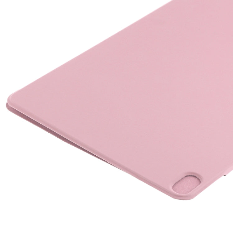 For iPad Air 13 2025 / 2024 Double-sided Clip Fixed Buckle Magnetic PU Leather Smart Tablet Case(Light Pink) - iPad Air 13 2025 / 2024 Cases by PMC TechLife | Online Shopping South Africa | PMC TechLife | Buy Now Pay Later Mobicred