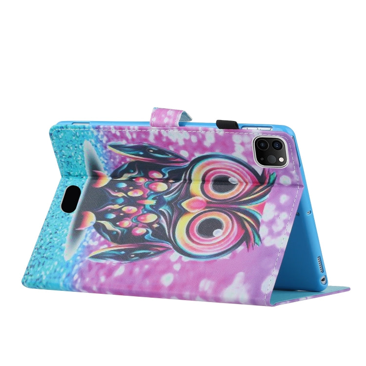 For iPad Pro 11 2024 Coloured Drawing Stitching Smart Leather Tablet Case(Owl) - iPad Pro 11 2024 Cases by PMC TechLife | Online Shopping South Africa | PMC TechLife | Buy Now Pay Later Mobicred