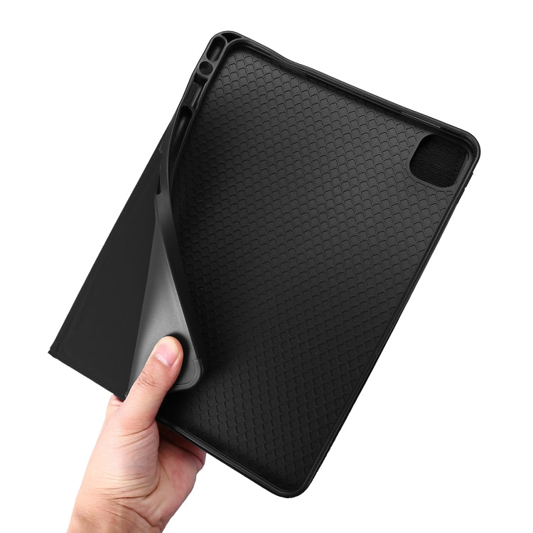 For iPad Air 11 2025 / 2024 Fabric Leather Tablet Case(Black) - iPad Air 11 2025 / 2024 Cases by PMC TechLife | Online Shopping South Africa | PMC TechLife | Buy Now Pay Later Mobicred