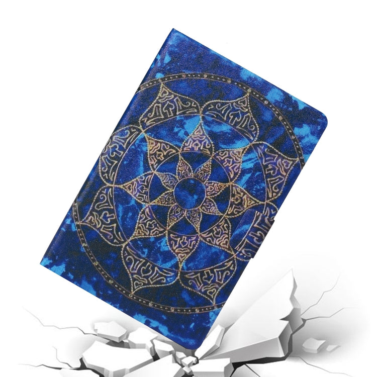 For iPad Pro 11 2024 Voltage Coloured Drawing Smart Leather Tablet Case(Blue Mandala) - iPad Pro 11 2024 Cases by PMC TechLife | Online Shopping South Africa | PMC TechLife | Buy Now Pay Later Mobicred