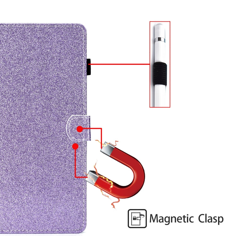 For iPad Pro 11 2024 Glitter Smart Leather Tablet Case(Purple) - iPad Pro 11 2024 Cases by PMC TechLife | Online Shopping South Africa | PMC TechLife | Buy Now Pay Later Mobicred