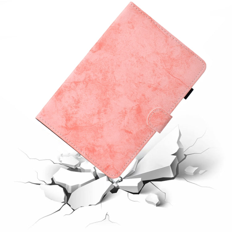 For iPad Pro 11 2024 Marble Style Cloth Texture Smart Leather Tablet Case(Pink) - iPad Pro 11 2024 Cases by PMC TechLife | Online Shopping South Africa | PMC TechLife | Buy Now Pay Later Mobicred