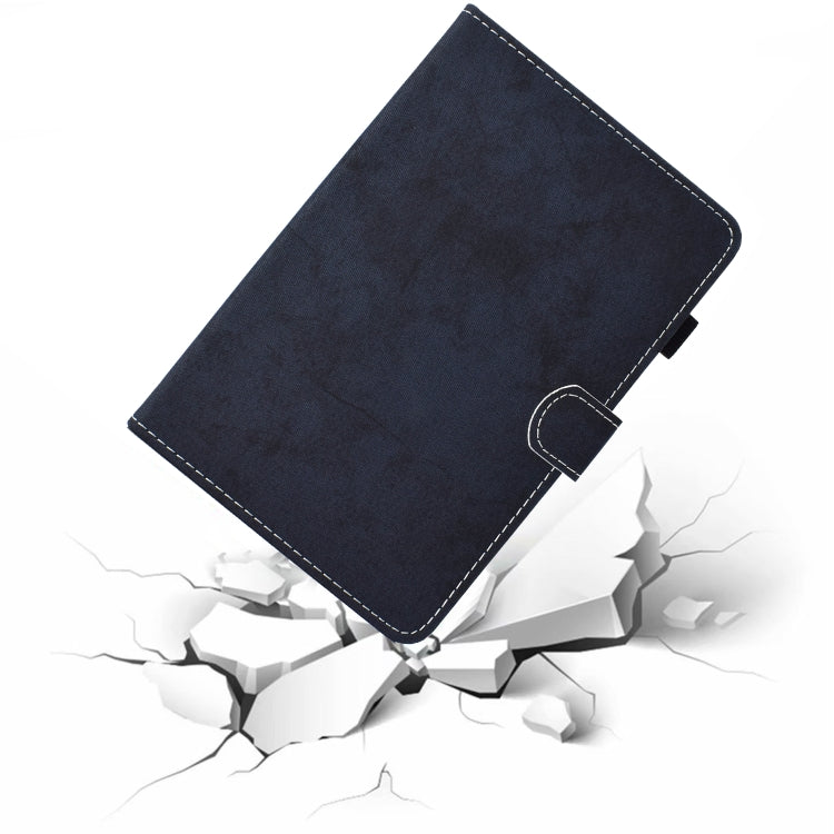 For iPad Pro 11 2024 Marble Style Cloth Texture Smart Leather Tablet Case(Dark Blue) - iPad Pro 11 2024 Cases by PMC TechLife | Online Shopping South Africa | PMC TechLife | Buy Now Pay Later Mobicred