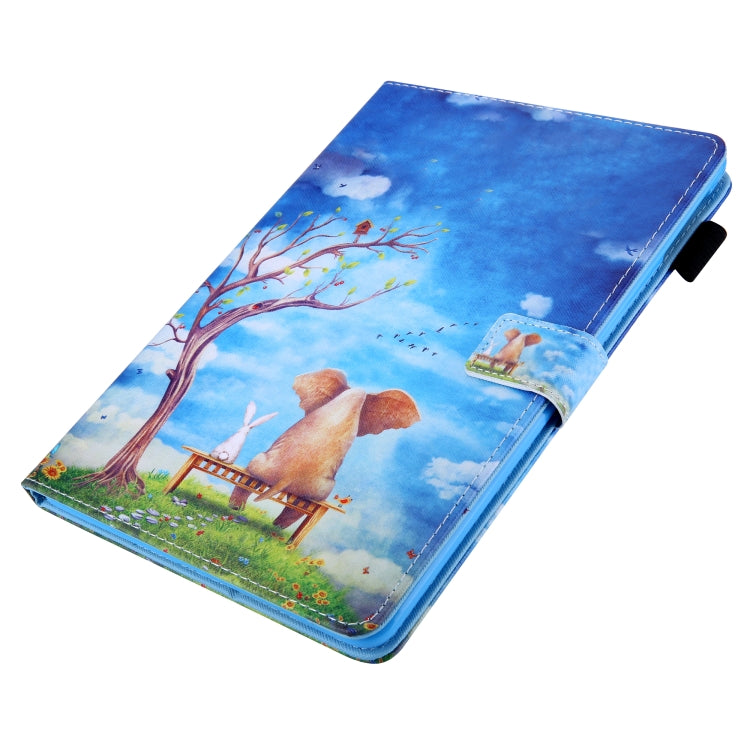 For iPad Pro 11 2024 Colored Drawing Leather Smart Tablet Case(Elephant Rabbit) - free shipping - PMC TechLife - Order now!