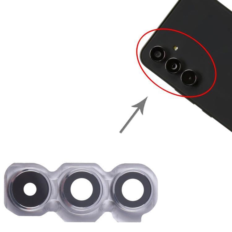 For Samsung Galaxy A54 SM-A546B 10pcs Original Rear Camera Lens Cover(Silver) - free shipping - PMc TechLife - Order now!