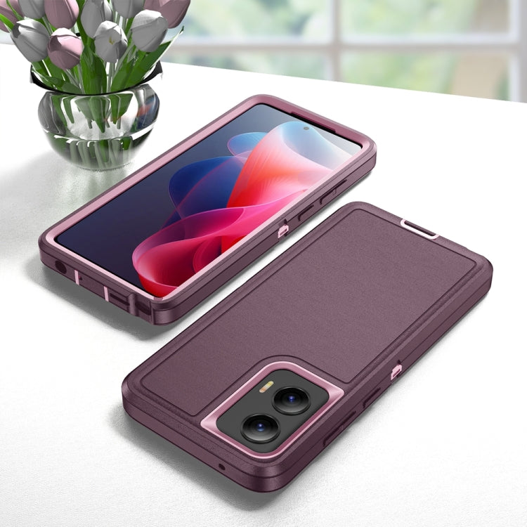 For Motorola Moto G Play 5G 2024 Life Waterproof Rugged PC + Silicone Phone Case(Purple + Pink) - Motorola Cases by PMC Jewellery | Online Shopping South Africa | PMC Jewellery | Buy Now Pay Later Mobicred