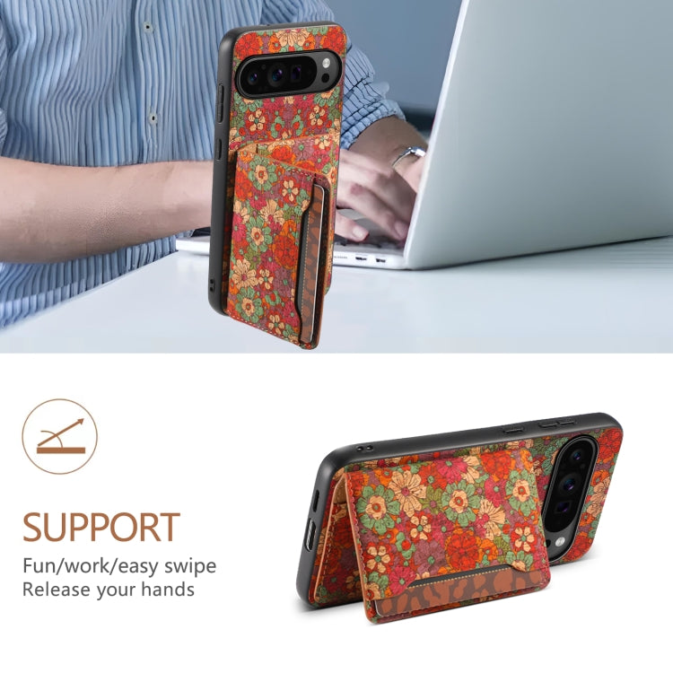 For Google Pixel 9 Pro Card Slot Holder Phone Case(Summer Red) - Google Cases by PMC TechLife | Online Shopping South Africa | PMC TechLife | Buy Now Pay Later Mobicred