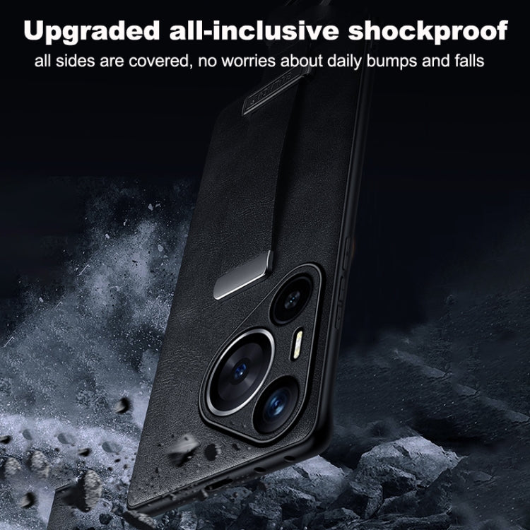 For Huawei Pura 70 Ultra SULADA PC Hybrid Leather Texture Skin Feel Shockproof Phone Case(Green) - free shipping - PMC Jewellery - Order now!