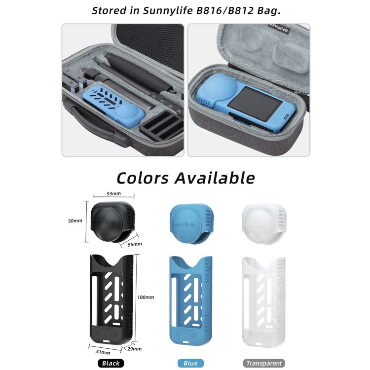 For Insta360 X4 / X5 Sunnylife Silicone Shockproof Case Lens Body Cover Kit(Transparent) - free shipping - PMC TechLife - Order now!