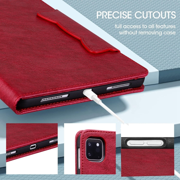 For iPad Air 13 2025 / 2024 Cat Buckle Leather Smart Tablet Case(Red) - free shipping - PMC TechLife - Order now!