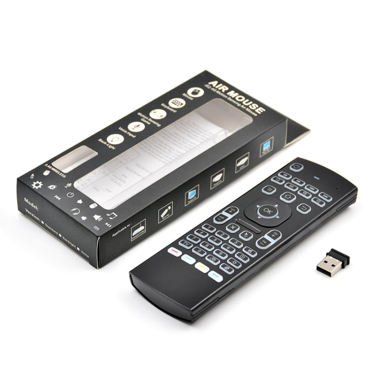 MX3 2.4GHz Fly Air Mouse LED Backlight Wireless Keyboard Remote Control with Gyroscope for Android TV Box / PC - MINI PC Accessories & Gadgets by PMC TechLife | Online Shopping South Africa | PMC TechLife | Buy Now Pay Later Mobicred