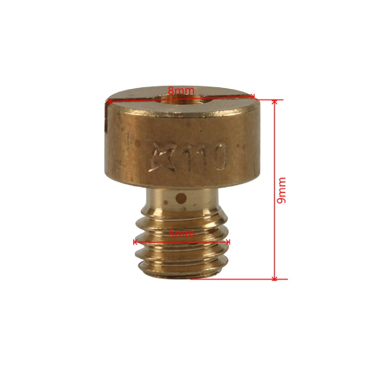 10pcs / Set Motorcycle Carburetor Nozzle for VM22-VM26 / 125CC-250CC(Yellow) - Engines & Engine Parts by PMC TechLife | Online Shopping South Africa | PMC TechLife | Buy Now Pay Later Mobicred