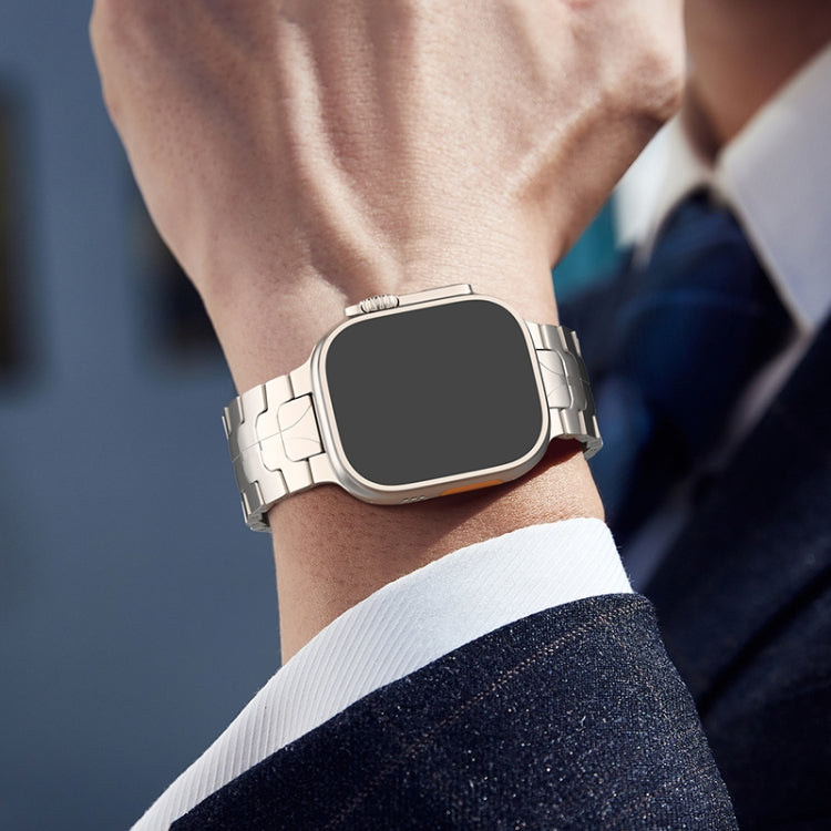 For Apple Watch Ultra 49mm Magnetic Buckle Titanium Alloy Watch Band(Silver) - free shipping - PMC TechLife - Order now!