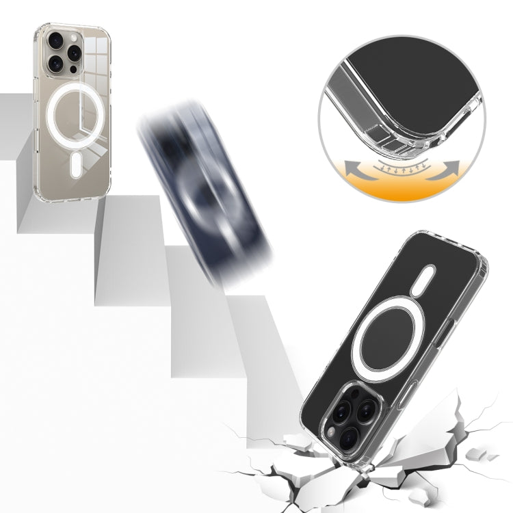 For iPhone 16 Pro Max MagSafe Clear Acrylic PC Hybrid TPU Phone Case(Transparent) - iPhone 16 Pro Max Cases by PMC TechLife | Online Shopping South Africa | PMC TechLife | Buy Now Pay Later Mobicred