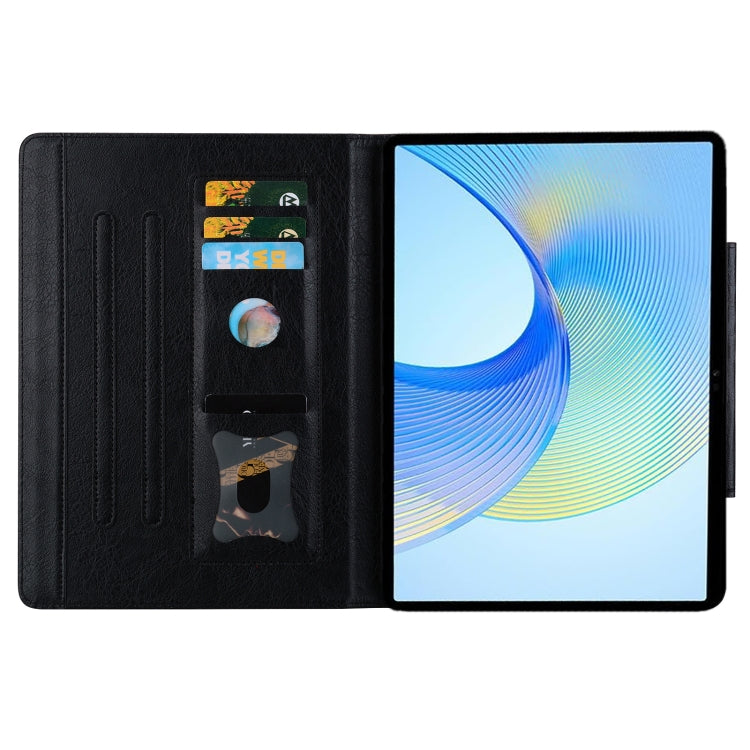 For Lenovo Tab K11 Plus / M11 Plus Cat Buckle Leather Tablet Case(Black) - Lenovo by PMC TechLife | Online Shopping South Africa | PMC TechLife | Buy Now Pay Later Mobicred