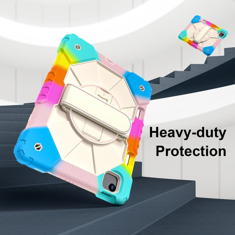 For iPad Air 11 2024 Contrast Color Robot Silicone Hybrid PC Tablet Case(Colorful Blue) - iPad Air 11 2024 Cases by PMC TechLife | Online Shopping South Africa | PMC TechLife | Buy Now Pay Later Mobicred