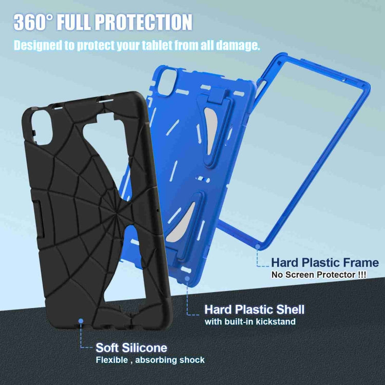 For iPad Air 11 2025 / 2024 Silicone + PC Shockproof Protective Tablet Case(Black Blue) - iPad Air 11 2025 / 2024 Cases by PMC TechLife | Online Shopping South Africa | PMC TechLife | Buy Now Pay Later Mobicred