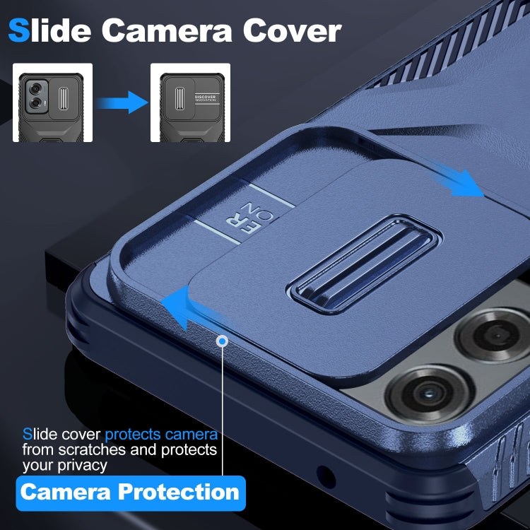 For Motorola Moto G Stylus 5G 2024 Sliding Camshield Phone Case(Blue) - Motorola Cases by PMC Jewellery | Online Shopping South Africa | PMC Jewellery | Buy Now Pay Later Mobicred