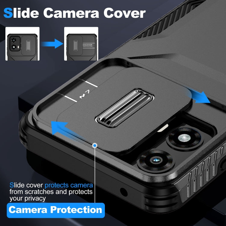 For Motorola Moto G 5G 2024 Sliding Camshield Phone Case(Black) - Motorola Cases by PMC Jewellery | Online Shopping South Africa | PMC Jewellery | Buy Now Pay Later Mobicred