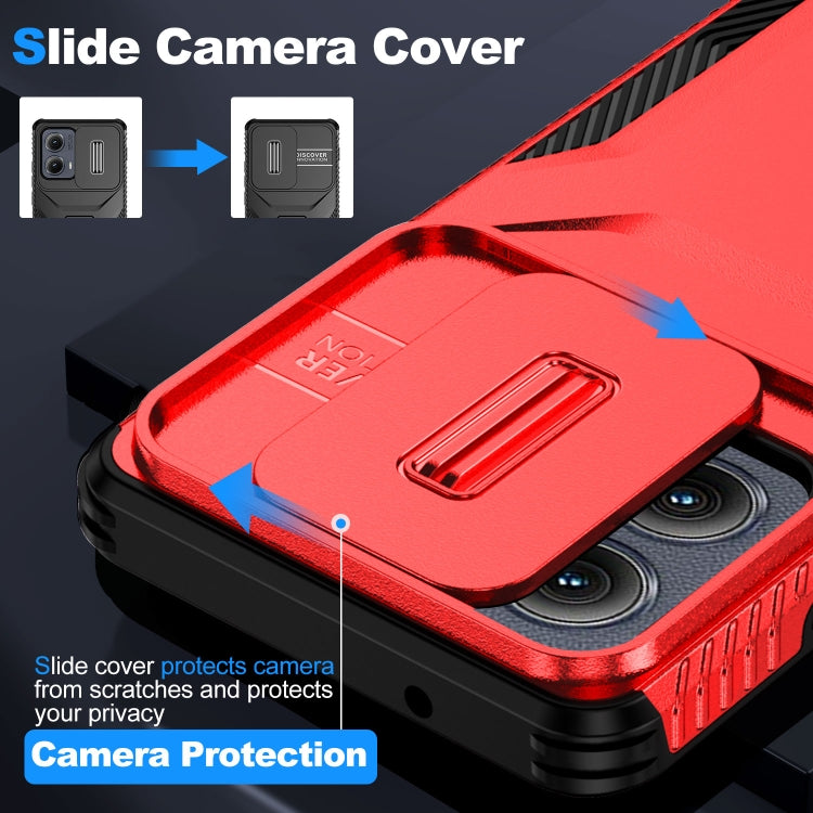 For Motorola Edge 5G 2024 Sliding Camshield Phone Case(Red) - free shipping - PMC Jewellery - Order now!