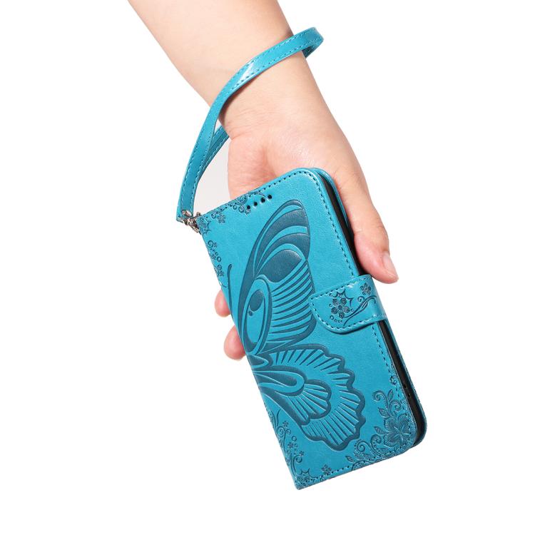For Huawei Pura 80 Pro 5G Swallowtail Butterfly Embossed Leather Phone Case(Blue) - free shipping - PMC TechLife - Order now!