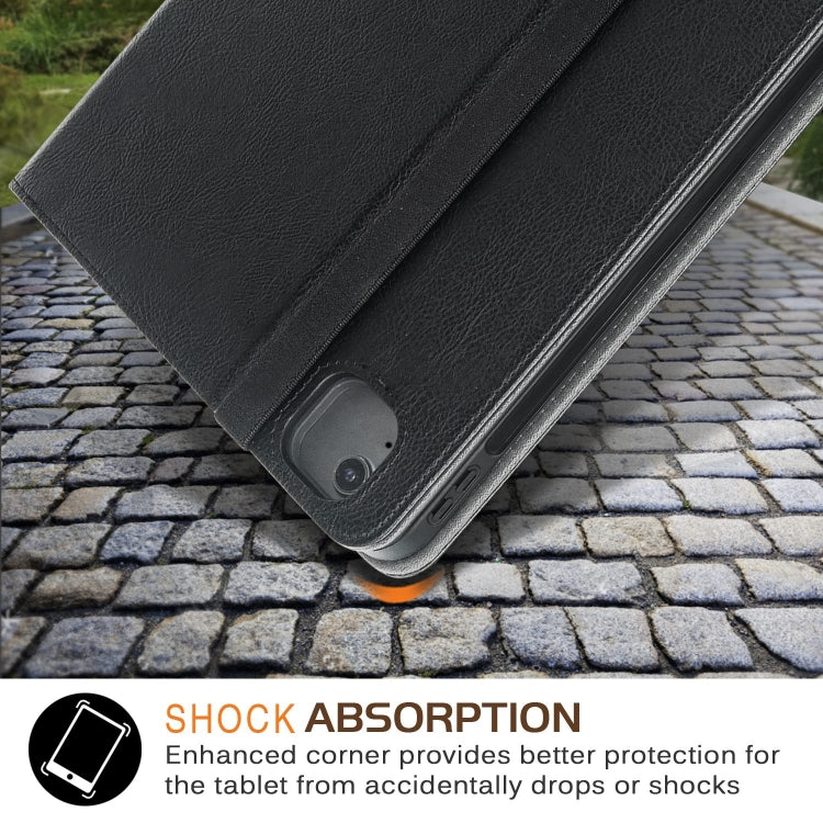 For iPad Air 13 2025 / 2024 Front Stand Smart TPU Leather Tablet Case(Black) - iPad Air 13 2025 / 2024 Cases by PMC TechLife | Online Shopping South Africa | PMC TechLife | Buy Now Pay Later Mobicred