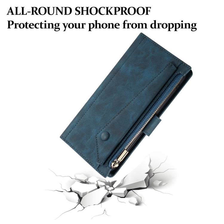 For Samsung Galaxy S24 FE 5G ESEBLE Retro Frosted RFID Flip Leather Phone Case(Dark Green) - free shipping - PMC Jewellery - Order now!