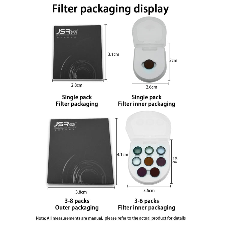 For Insta360 GO 3S JUNESTAR Camera Lens Filter, Filter:2 in 1 UV - Len Accessories by JSR | Online Shopping South Africa | PMC TechLife | Buy Now Pay Later Mobicred