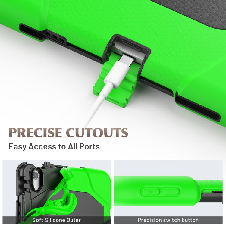 For iPad Air 11 2025 / 2024 Colorful Silicone Heavy Duty Hybrid PC Tablet Case(Green) - iPad Air 11 2025 / 2024 Cases by PMC TechLife | Online Shopping South Africa | PMC TechLife | Buy Now Pay Later Mobicred