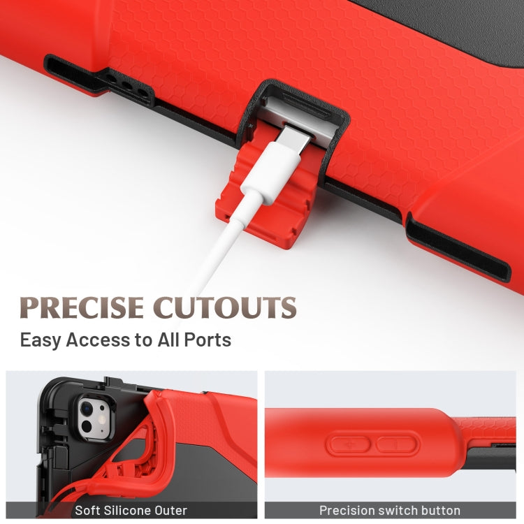 For iPad Pro 11 2024 Colorful Silicone Heavy Duty Hybrid PC Tablet Case(Red) - iPad Pro 11 2024 Cases by PMC TechLife | Online Shopping South Africa | PMC TechLife | Buy Now Pay Later Mobicred