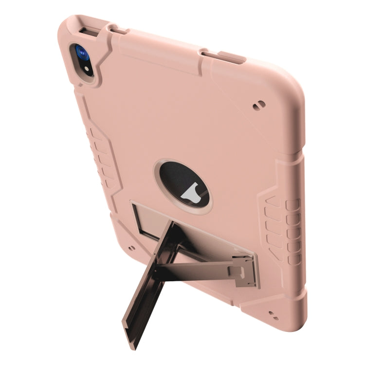 For iPad Air 11 2025 / 2024 Armor Holder Silicone Hybrid PC Tablet Case(Rose Gold) - iPad Air 11 2025 / 2024 Cases by PMC TechLife | Online Shopping South Africa | PMC TechLife | Buy Now Pay Later Mobicred