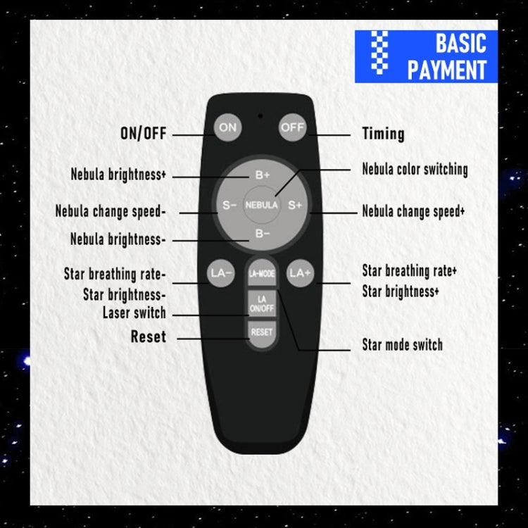 G002 Space Rabbit Starry Sky Projection Lamp Bluetooth Speaker 2 in 1 Laser Light(White) - free shipping - PMc TechLife - Order now!