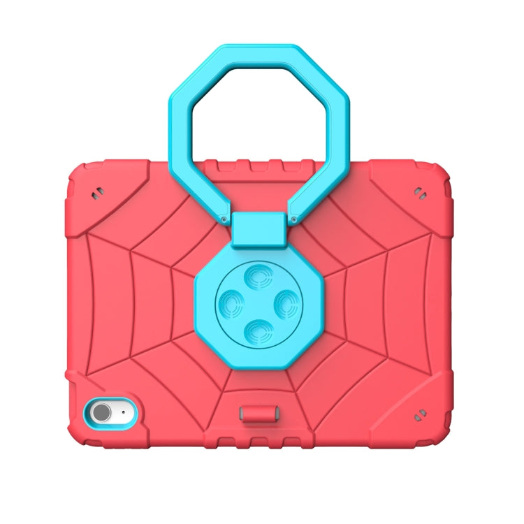 For iPad Air 11 2024 Spider Turntable Handle Stress Relief Tablet Case(Red Blue) - iPad Air 11 2024 Cases by PMC TechLife | Online Shopping South Africa | PMC TechLife | Buy Now Pay Later Mobicred