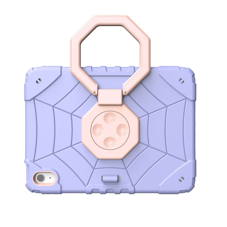 For iPad Air 11 2024 Spider Turntable Handle Stress Relief Tablet Case(Purple Gold) - iPad Air 11 2024 Cases by PMC TechLife | Online Shopping South Africa | PMC TechLife | Buy Now Pay Later Mobicred