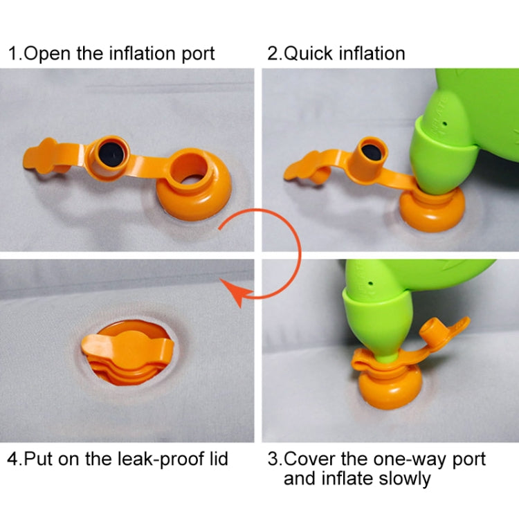 Z44Q1 2xSmall Square Stool + Car Pump Universal Car Travel Inflatable Stool - Seat Accessories by PMC TechLife | Online Shopping South Africa | PMC TechLife | Buy Now Pay Later Mobicred