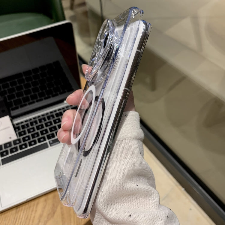 For Huawei Pura 70 MagSafe Magnetic Full Coverage Transparent PC Phone Case(Black) - free shipping - PMC Jewellery - Order now!