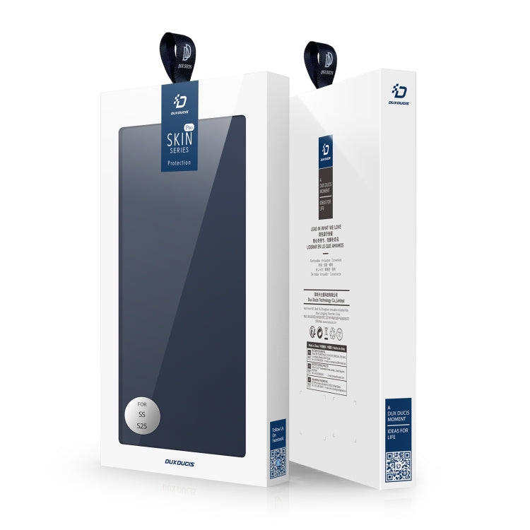 For Samsung Galaxy S25 5G DUX DUCIS Skin Pro Series Flip Leather Phone Case(Blue) - Galaxy S25 5G Cases by DUX DUCIS | Online Shopping South Africa | PMC Jewellery | Buy Now Pay Later Mobicred