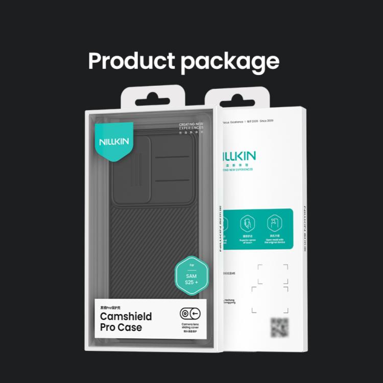 For Samsung Galaxy S25+ 5G NILLKIN Black Mirror Pro Series Camshield PC Phone Case(Black) - Galaxy S25+ 5G Cases by NILLKIN | Online Shopping South Africa | PMc TechLife | Buy Now Pay Later Mobicred