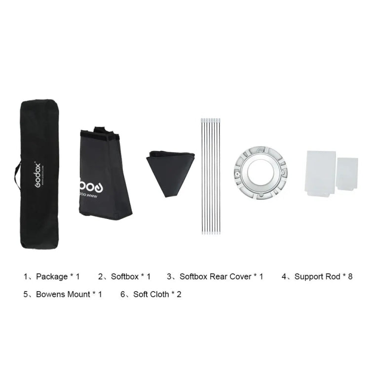 Godox Octagon Softbox Flash Speedlite Studio Photo Light Soft Box with Bowens Mount, Size:95cm - free shipping - PMC TechLife - Order now!