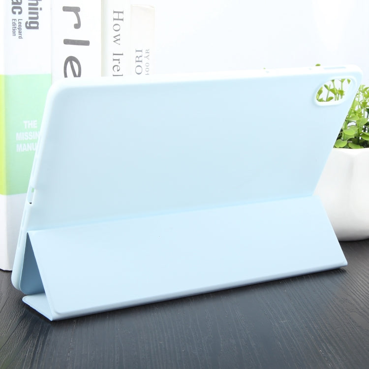 For Huawei MatePad 11.5 S GEBEI 3-folding Holder Shockproof Flip Leather Tablet Case(Sky Blue) - free shipping - PMc TechLife - Order now!