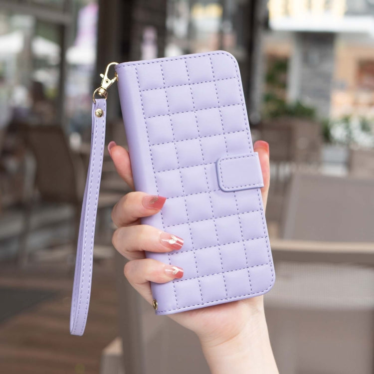 For Google Pixel 9 Square Texture Leather Phone Case(Purple) - Google Cases by PMC TechLife | Online Shopping South Africa | PMC TechLife | Buy Now Pay Later Mobicred