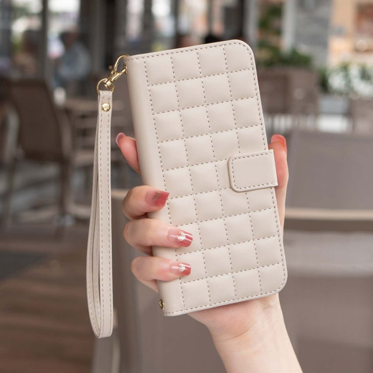 For Google Pixel 9 Pro Square Texture Leather Phone Case(Beige) - Google Cases by PMC TechLife | Online Shopping South Africa | PMC TechLife | Buy Now Pay Later Mobicred