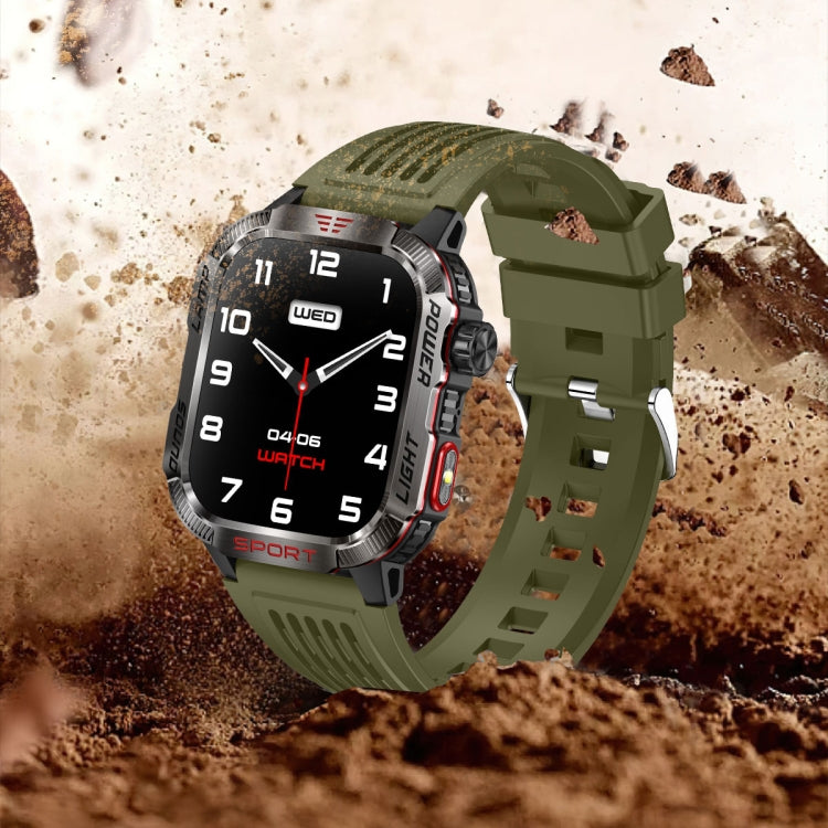 HT29 2.01 inch IPS Screen Triple Proof Smart Watch with Banknote Detector Light(Green) - Smart Watches by PMC TechLife | Online Shopping South Africa | PMC TechLife | Buy Now Pay Later Mobicred