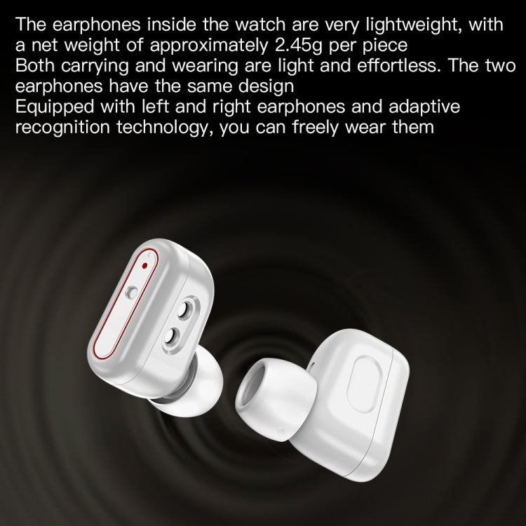 X9 1.85 inch Square Screen 2 in 1 Bluetooth Earphone Smart Watch(Gold Pink) - Smart Watches by PMC TechLife | Online Shopping South Africa | PMC TechLife | Buy Now Pay Later Mobicred