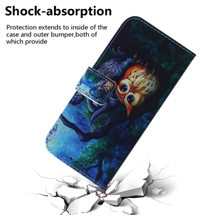 For Samsung Galaxy S25+ 5G Coloured Drawing Flip Leather Phone Case(Oil Painting Owl) - Galaxy S25+ 5G Cases by PMC Jewellery | Online Shopping South Africa | PMC Jewellery | Buy Now Pay Later Mobicred